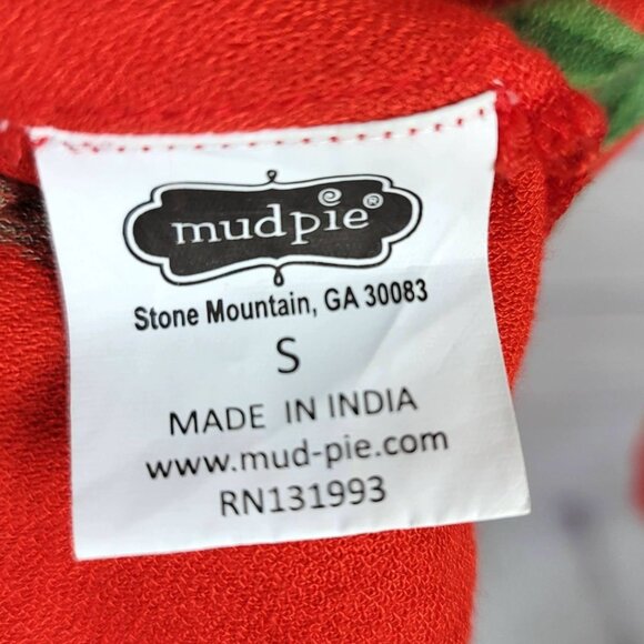 Mudpie Tenley Tassel Swim Cover Up Dress Red Small Lace Up Lemons Pullover - Picture 5 of 6